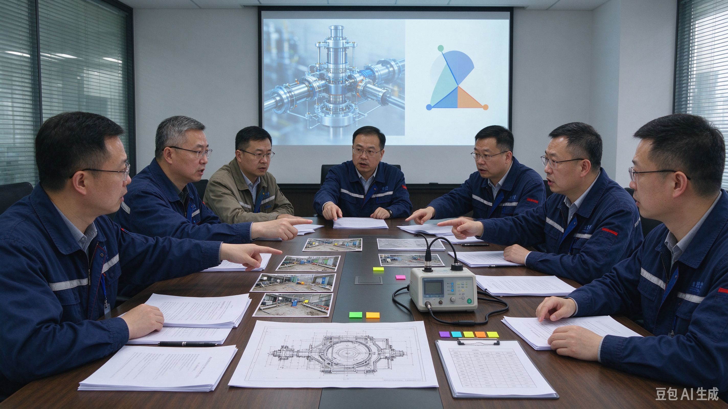 安全技术工作场景示意